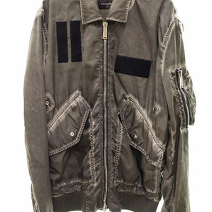 ディースクエアード DSQUARED2 21SS GREY JACKET WITH POCKETS MA-1 ブルゾン46【ブランド古着ベクトル】230909☆AA★ メンズの画像1