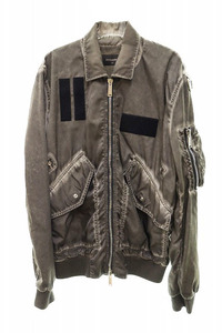 ディースクエアード DSQUARED2 21SS GREY JACKET WITH POCKETS MA-1 ブルゾン46【ブランド古着ベクトル】230909☆AA★ メンズ