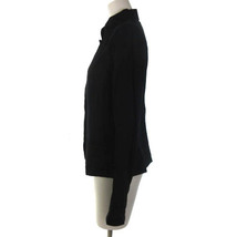 アニエスベー agnes b. 近年モデル シャツ ジャケット スタンドカラー 長袖 ブラック 黒 38 レディース_画像2