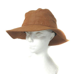 ナスングワム Nasngwam バケットハット 帽子 コットン リネン ブラウン 茶 ■GY99 メンズ