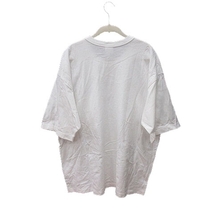 スポルディング SPALDING Tシャツ カットソー クルーネック ワンポイント 刺繍 七分袖 XL 白 ホワイト 黒 ブラック /MS メンズ_画像4