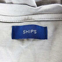 シップス SHIPS Tシャツ カットソー 半袖 Vネック 薄手 無地 グレー トップス レディース_画像6