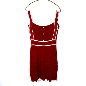  daisy store DAZZY STORE cotton . camisole no sleeve tunic Mini One-piece red red F lady's 