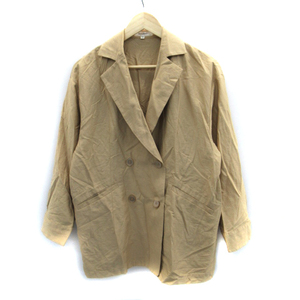  Moussy moussy tailored jacket middle height double button F beige /SM35 lady's 