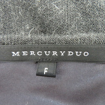 マーキュリーデュオ MERCURYDUO ティアードワンピース ミニ丈 七分袖 ラウンドネック 無地 F ダークグレー /YK14 レディース_画像5