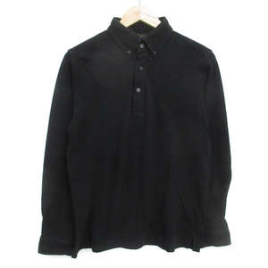  Edwin EDWIN Golf wear polo-shirt long sleeve button down Polo color Logo .? M black black /FF47 men's 