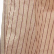 ハナ HANNAH × RHC ロンハーマン パンツ テーパード ツータック ストライプ 薄手 コットン ピンク系 紫系 パープル系 ■GY06 レディース_画像5