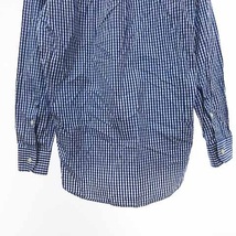 インディビジュアライズドシャツ INDIVIDUALIZED SHIRTS シャツ 長袖 ボタンダウン ギンガムチェック コットン 青 ブルー 白 ホワイト ■GY_画像4