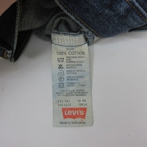 リーバイス Levi's 508-0207 デニム パンツ ジーンズ ジーパン 紙パッチ 赤タブ インディゴ W29/L34 Sサイズ相当 EC● メンズの画像8