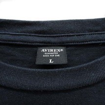 アヴィレックス AVIREX エンブロイダリー Tシャツ DIVING&SALVAGE 半袖 ヘビーウェイト 刺繍 ブラック 黒 L 6193343 メンズ_画像3