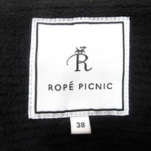 ロペピクニック ROPE Picnic ノーカラーコート 総裏地 38 黒 ブラック /MN レディース_画像6