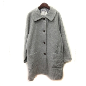 yondosi-4*C пальто с отложным воротником общий подкладка шерсть M серый /YI женский 