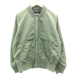  azur bai Moussy AZUL by moussy blouson jacket middle height Zip up M khaki /YM17 #MO lady's 