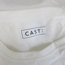 キャストコロン CAST： 近年モデル Tシャツ カットソー ノースリーブ プリント 白 ホワイト S レディース_画像6