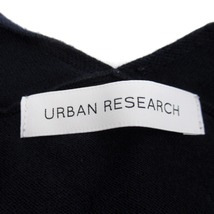 アーバンリサーチ URBAN RESEARCH ニットワンピース ロング丈 マキシ丈 長袖 Vネック 無地 F 紺 ネイビー /SY42 レディース_画像3