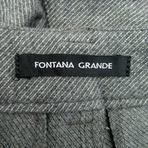 フォンタナグランデ FONTANA GRANDE パンツ スリム ロング丈 36 チャコールグレー /HO17 レディース_画像5