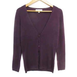  M ke- Michel Klein MK MICHEL KLEIN knitted cardigan thin middle height wool plain 38 purple purple /FF40 lady's 