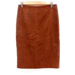  Natural Beauty NATURAL BEAUTY skirt tight knee height M tea Brown /RT lady's 