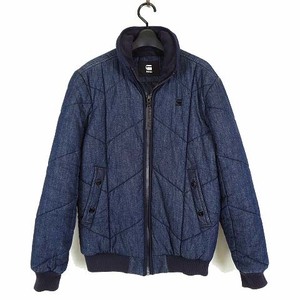 ジースターロウ G-Star RAW ジャケット ブルゾン 中綿 キルティング デニム S 紺 インディゴブルー 国内正規品 メンズ