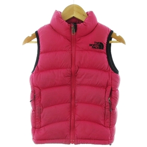  The North Face THE NORTH FACE ACONCAGUA VEST Kid*s down vest no sleeve Zip up Logo 110 pink NDJ18052 Kids 