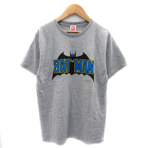 メディコムトイ MEDICOM TOY Tシャツ カットソー 半袖 ラウンドネック バットマン M マルチカラー グレー /YK38 メンズ