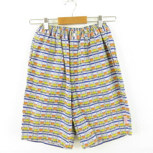  I en Express I.N.EXPRESS short pants half check white yellow purple 06 *A345 Kids 