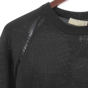 ディオールオム Dior HOMME クラッシュ加工 ニット セーター 長袖 6HH4057461 イタリア製 ブラック XS ☆AA★ メンズの画像5