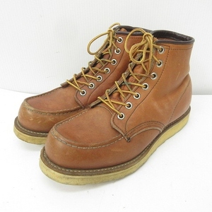 REDWING 80s 875 アイリッシュセッター ブーツ 旧犬タグ ヴィンテージ クラシック モック USA製 茶 オロラセット 7D 25cm相当 STK