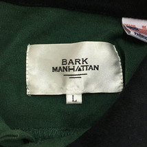 バークマンハッタン BARK MANHATTAN シャツ カジュアル スタンダード 無地 バイカラー 半袖 L 緑 黒 グリーン ブラック メンズ_画像5