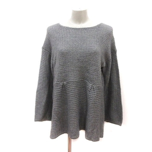  Urban Research URBAN RESEARCH tunic knitted alpaca . long sleeve ONE gray /MS #MO lady's 