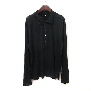 クリッツィア KRIZIA ポロシャツ 長袖 50 黒 ブラック /YI メンズ