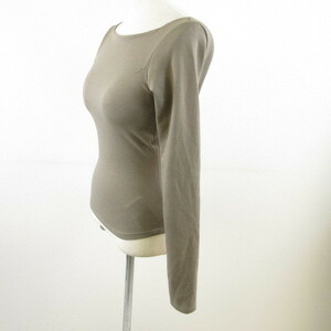  unused goods labi Jules Ravijour cut and sewn long sleeve . opening khaki green XS *T665 lady's 