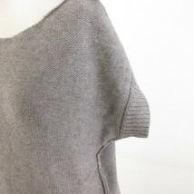 ビアンカズクローゼット Bianca's closet ニット セーター 半袖 グレー *A367 レディース_画像4