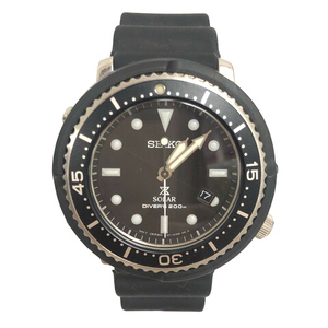 セイコー SEIKO ×AIRDIVERS PROPEX LOWERCASE 腕時計 アナログソーラー 防水 黒 ブラック メンズ