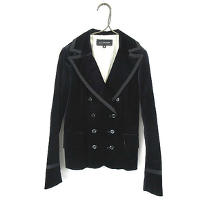  Jill Stuart JILL STUART double velour jacket navy blue navy lady's 