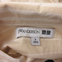 ジェイダブリューアンダーソン JWアンダーソン J.W.ANDERSON シャツ 半袖 ストライプ S ベージュ 白 ホワイト /YI メンズ_画像5