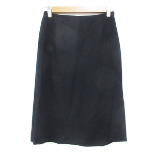  Comme Ca Du Mode COMME CA DU MODE flair skirt mi leak height wool slit plain M black black /FF22 lady's 