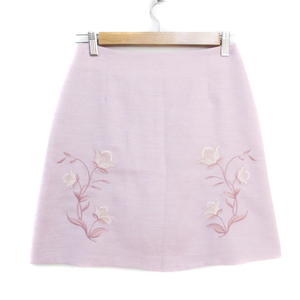  Dazzlin dazzlin юбка-трапеция юбка мини длина вышивка цветочный принт M розовый /FF40 женский 