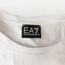 エンポリオアルマーニ EMPORIO ARMANI EA7 Tシャツ 長袖 ストレッチ ロゴテープ 3HTM15 白 ホワイト XS ■GY06 レディース_画像9