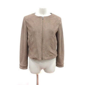  clear Impression CLEAR IMPRESSION no color jacket fake suede Zip up total lining 2 tea Brown /YK lady's 