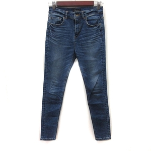  Jeanasis JEANASIS обтягивающий брюки Denim джинсы повреждение обработка S темно-синий темно-синий /YI женский 
