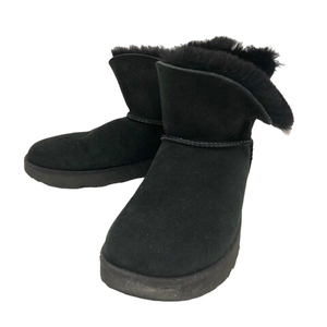 アグ UGG 1016417 CLASSIC CUFF MINI ムートンブーツ シューズ ショートブーツ ボア 7 黒 ブラック レディース