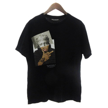 ニールバレット Neil Barrett rap-cules2 Tシャツ カットソー 半袖 丸首 プリント コットン 黒 ブラック M ■SM1 メンズ_画像1