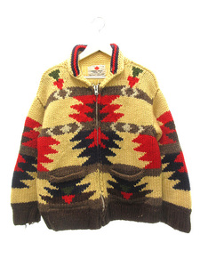 カナディアン セーター CANADIAN SWEATER カウチンジャケット ニット ネイティブ柄 カナダ製 メンズ