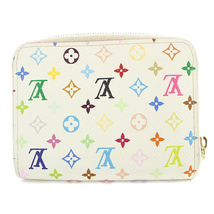 ルイヴィトン LOUIS VUITTON モノグラム マルチカラー ジッピー コインパース 小銭入れ コインケース 白 ホワイト M93741 /SR15 ■OH レデ_画像2