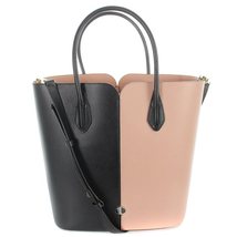 ケイトスペード KATE SPADE 二コラバイカラー ショルダーバッグ ハンドバッグ 2way レザー ロゴ ピンク 黒 ブラック PXRUA243 /SR4 レディ_画像1