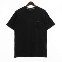 パタゴニア Patagonia 20SS M's Line Logo Ridge Pocket Responsibili Tee Tシャツ カットソー 半袖 ライン 35811 黒 ブラック S トップス_画像1