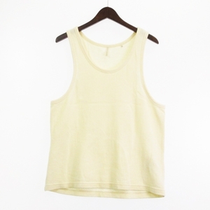 サンフラワー SUNFLOWER 23SS MESH TANK TOP メッシュ タンクトップ ノースリーブ オーガニックコットン アイボリー トップス メンズ