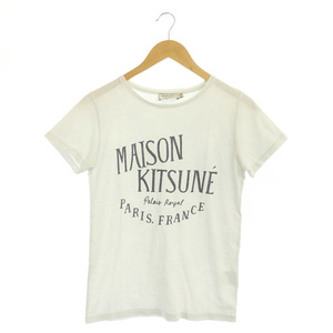 メゾンキツネ MAISON KITSUNE 15AW PALAIS ROYAL Tee Tシャツ カットソー 半袖 プリント XS 白 ホワイト /MY ■GY20 メンズ