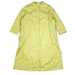  beautiful goods 20SS Ballsey BALLSEY Tomorrowland cotton pi-chi Cross stand neck coat outer size 34 light yellow 